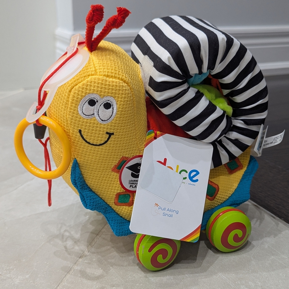 2/$50 Dolce Pull Along Snail Baby Toy